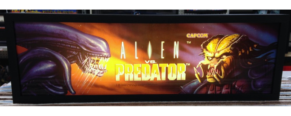 Alien vs Predator -  Arcade Marquee Print - Lightbox - Capcom